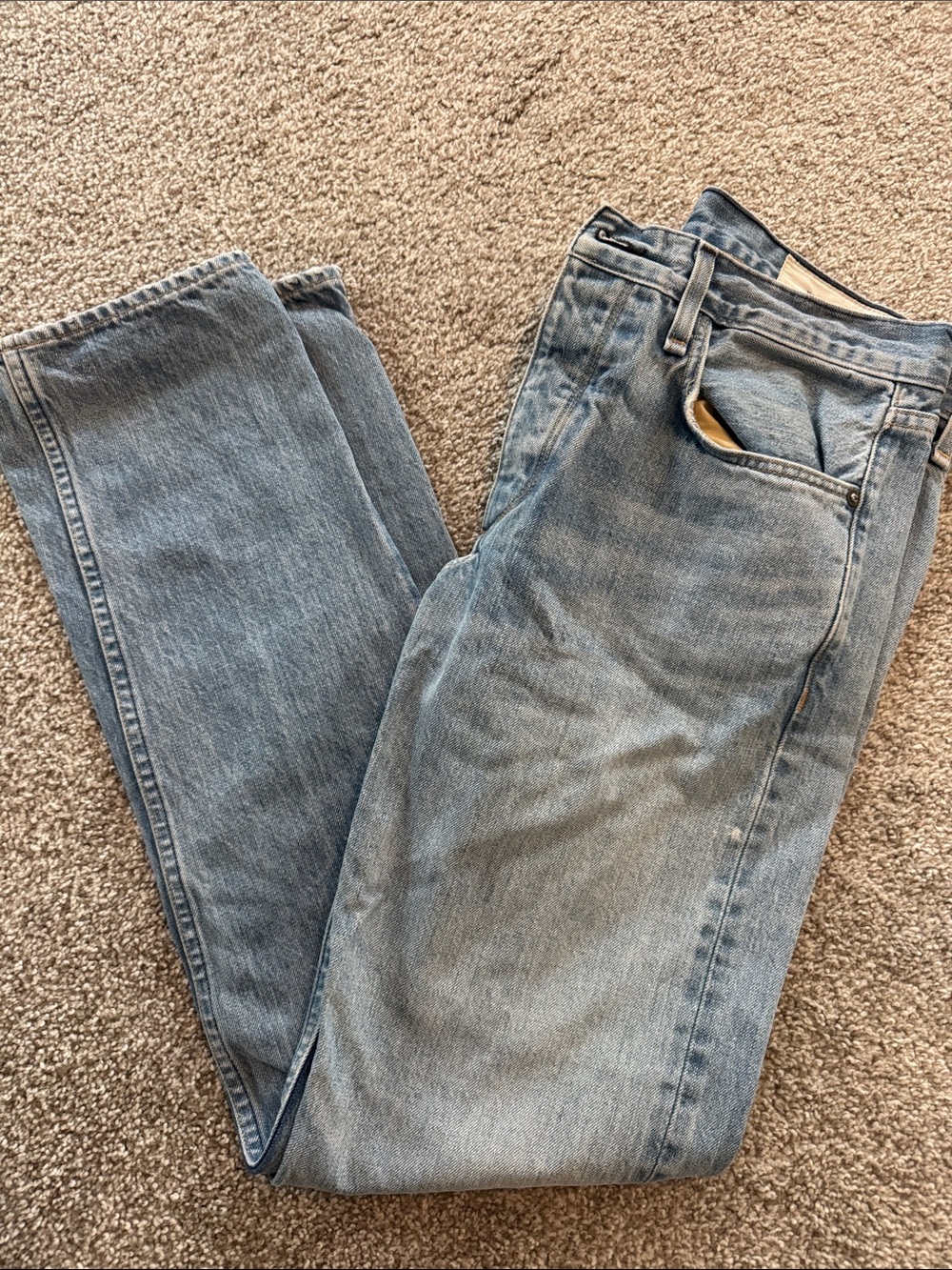 Classic Men's Light Blue Denim Jeans